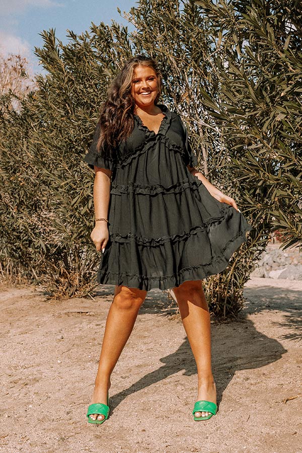 Sun Dial Shift Dress In Black Curves – Impressions Online Boutique Sun Dial Shift Dress In Black Curves – Impressions Online Boutique