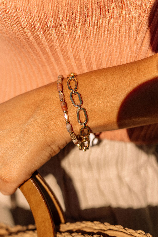 Skyscraper Suite Bracelet In Blush