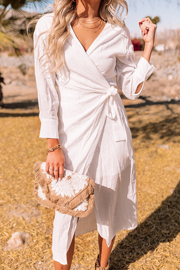 Made For The Waves Wrap Dress