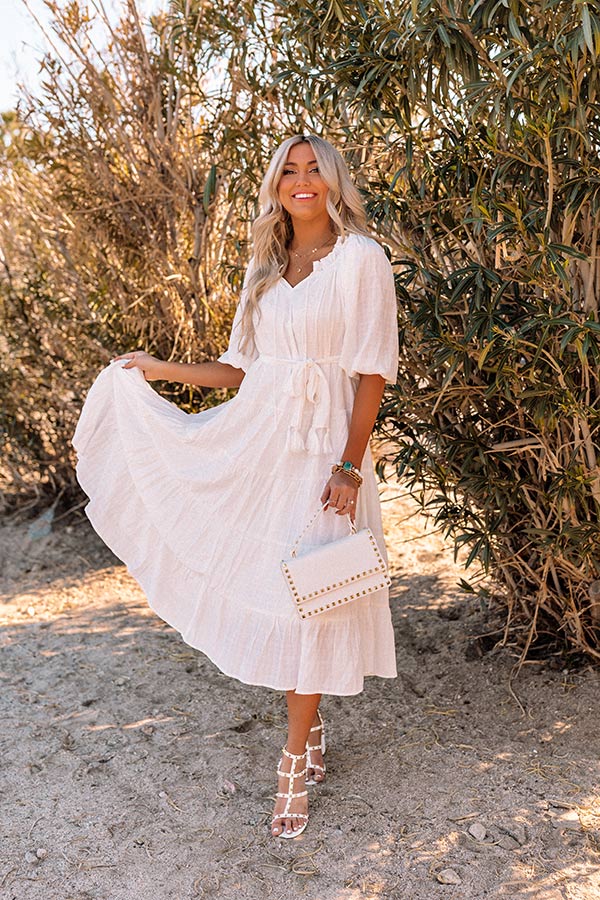 Keep At Bay Midi In White