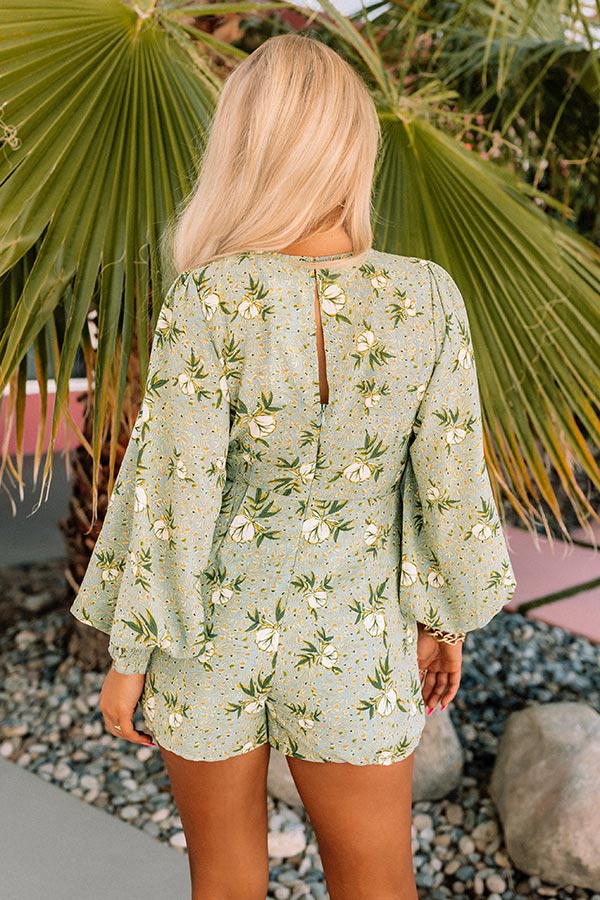 Sangria And Sunsets Floral Romper