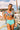 Heat Rising Lace Up Bikini Top in Turquoise
