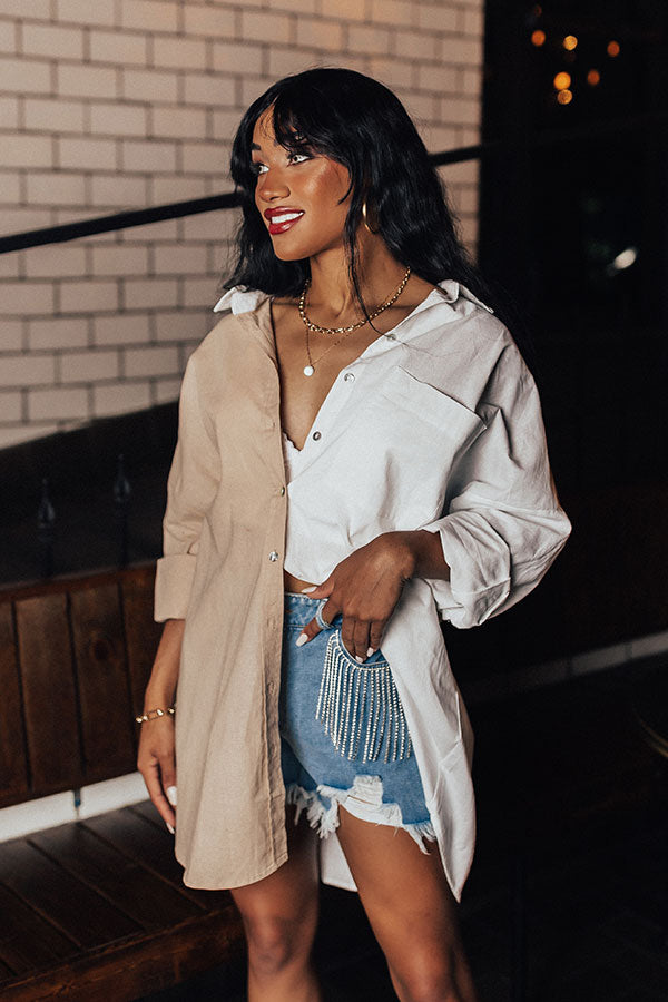 Charming Attitude Color Block Tunic Image - 1