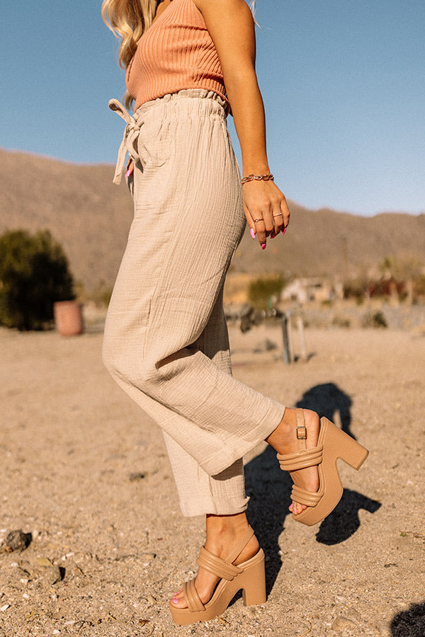 Shore House Pants In Beige