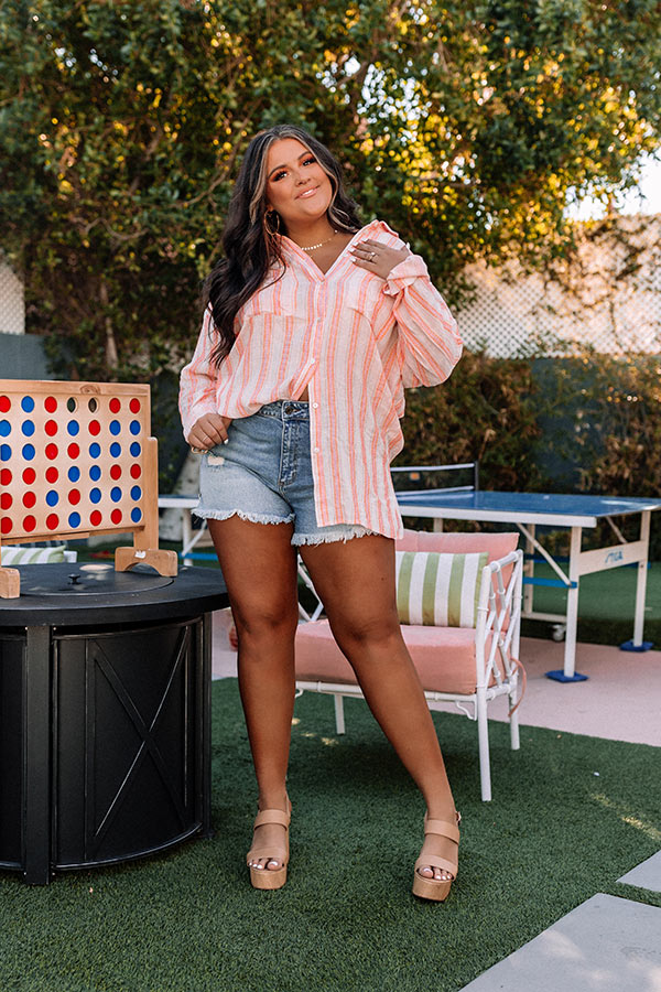 Sun Dial Button Up Top Curves