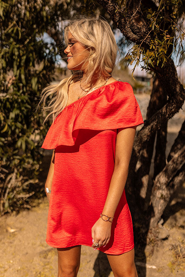 Cue The Camera Flashes Dress In Red