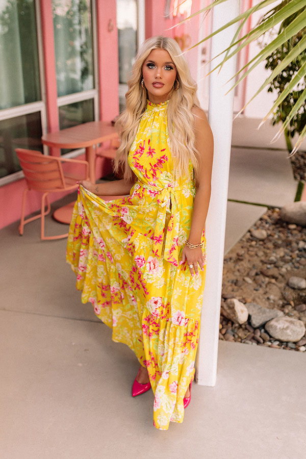 Let's Get Tropical Floral Maxi