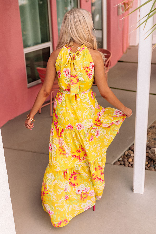 Let's Get Tropical Floral Maxi