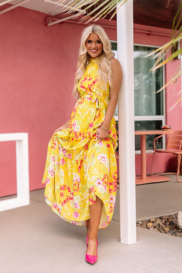 Let's Get Tropical Floral Maxi