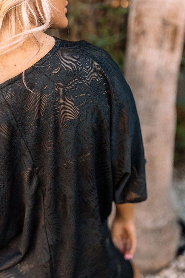 Take A Trip Shift Tunic In Black