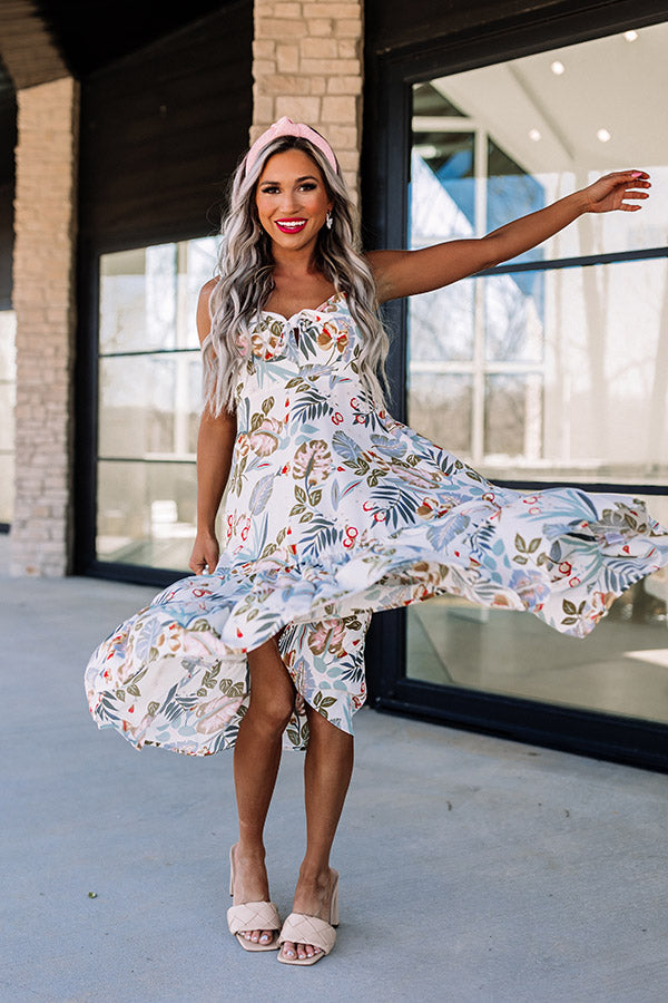 Beachy Days Floral Midi