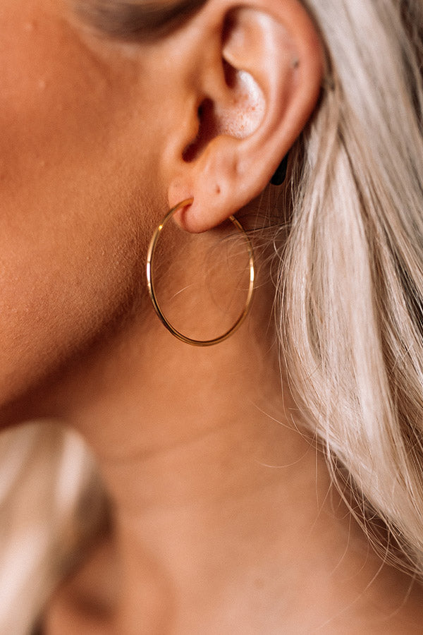 Unwind And Relax Hoop Earrings