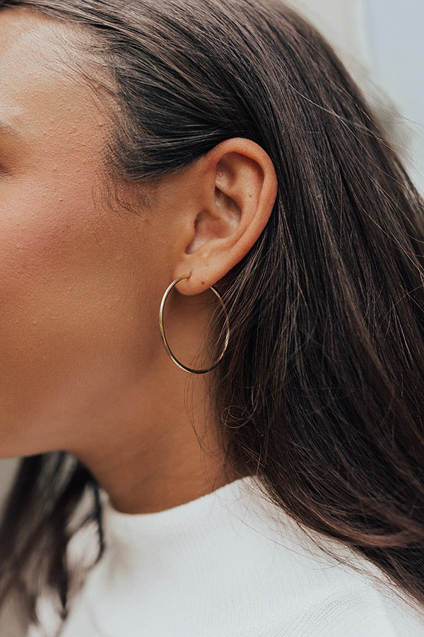 Unwind And Relax Hoop Earrings