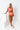 Jacuzzi Cutie High Waist Bikini Bottom in Neon Coral