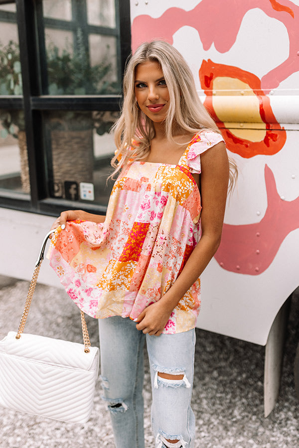 Shaken Or Stirred Colorblock Tank in Pink Image - 1