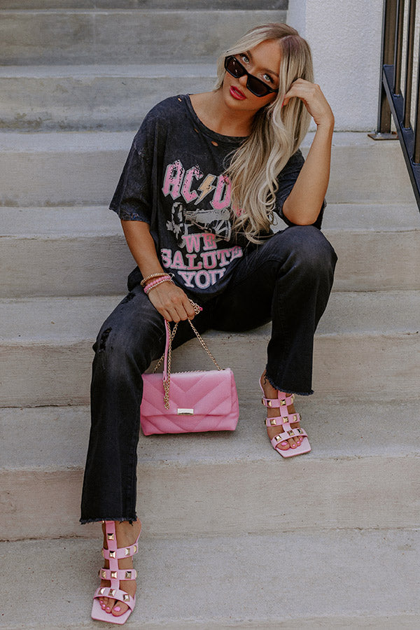 AC/DC We Salute You Distressed Graphic Tee