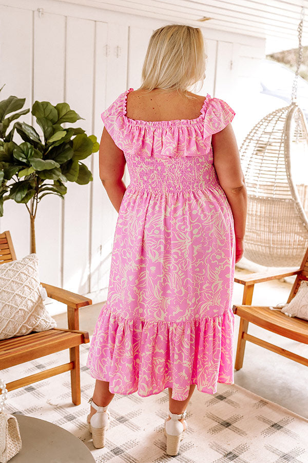 Laguna Luxe Smocked Midi Curves Impressions Online Boutique Laguna Luxe Smocked Midi Curves Impressions Online Boutique