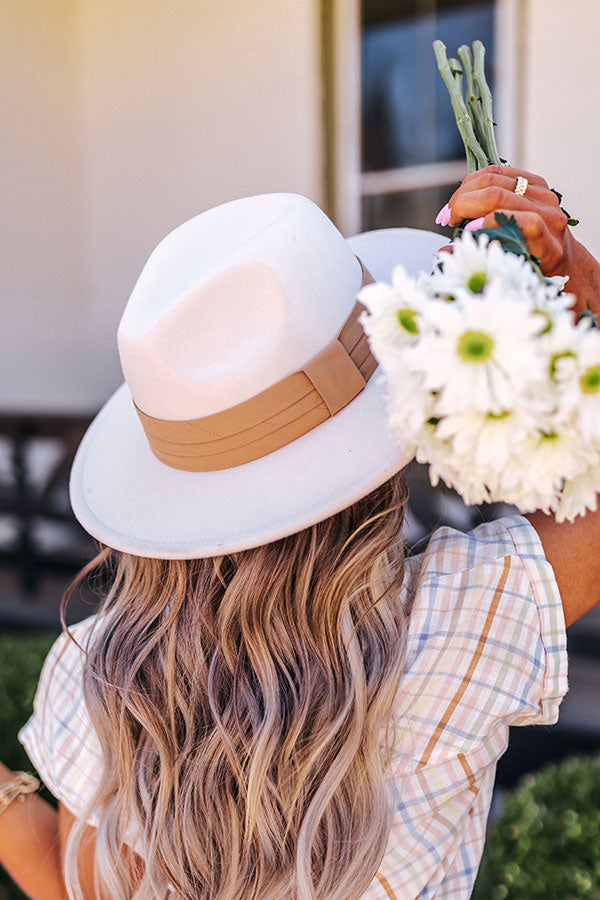 Send Me A Letter Felt Fedora In Ivory
