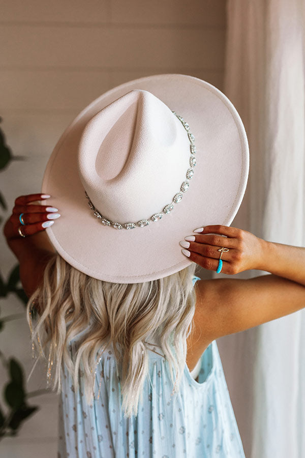 Mostly In Love Felt Fedora In Ivory