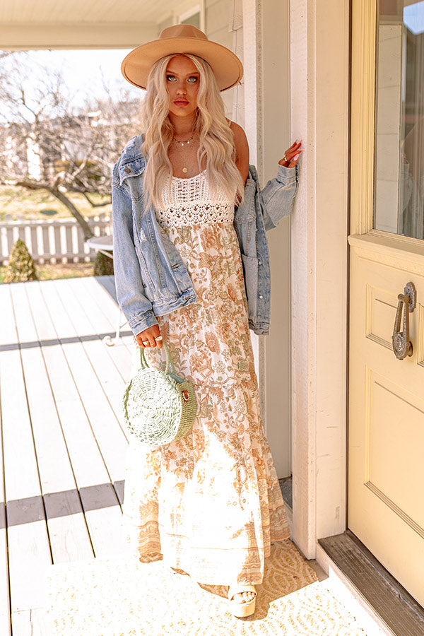 Steps To the Beach Crochet Maxi