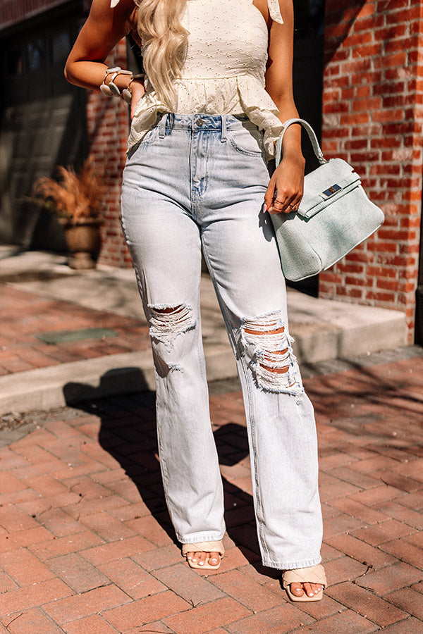 The Becks High Waist Distressed Flare