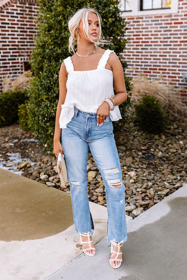 The Leena High Waist Distressed Relaxed Jean