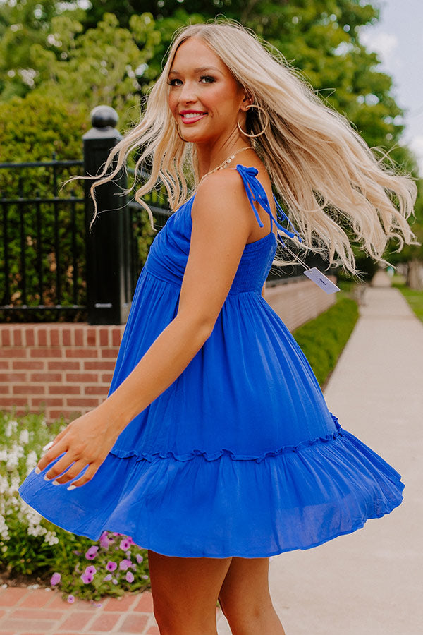 VIP Pool Party Dress in Cobalt Blue VIP Pool Party Dress in Cobalt Blue