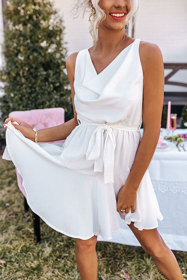 Bubbles At Brunch Dress In White