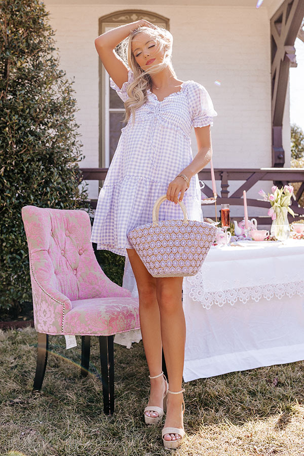 pink gingham babydoll dress Gingham Babydoll Dress