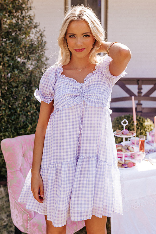Sweet On Gingham Babydoll Dress