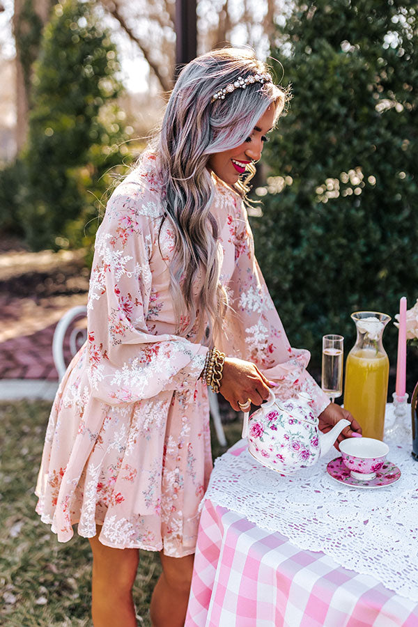 Zimmermann prima floating cut out dress peach hotsell cream floral