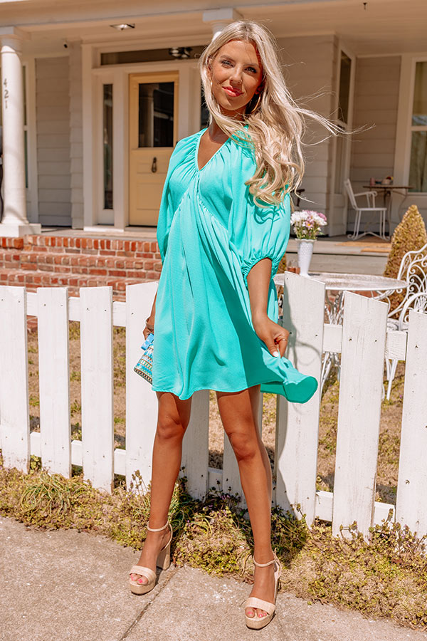 Sweet Remedy Babydoll Dress In Sea Glass Sweet Remedy Babydoll Dress In Sea Glass