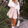 Farmer's Market Meetup Gingham Shift Dress in Pink Image - 1