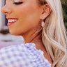 Kendra Scott Lee Drop Earrings In Gold Pink Watercolor Drusy Image - 1