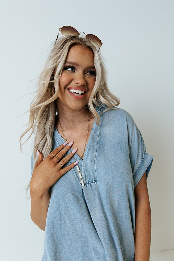 Saturday Brunch Lariat Necklace