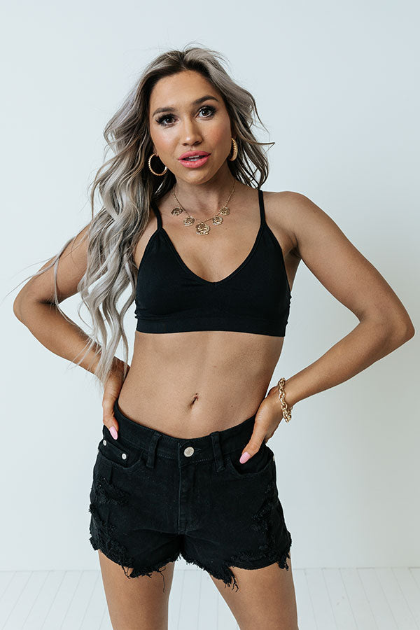 Suite Life Seamless Bralette In Black