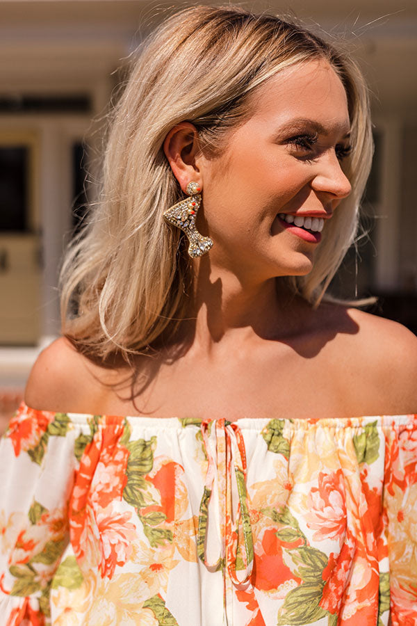 Martinis In Manhattan Earrings
