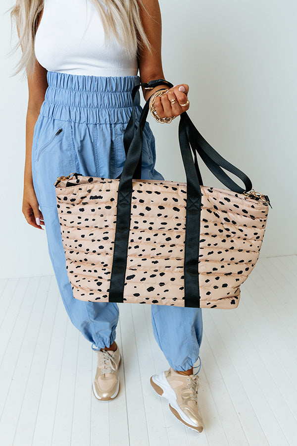 All Booked Up Puffer Tote