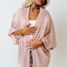 Coral Reef Cruise Knit Cardigan In Blush Image - 1