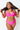 Sandy Seaside High Waist Bikini Bottom in Hot Pink Curves