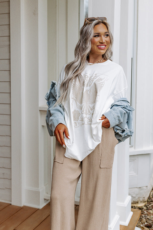 Free Bird Vintage Graphic Oversized Tee Image - 1