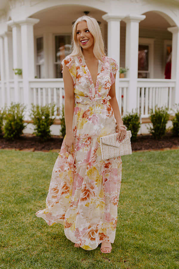 Made For Merriment Floral Cut Out Maxi