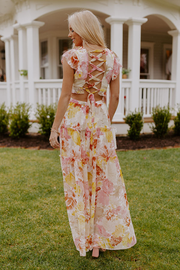 Made For Merriment Floral Cut Out Maxi Made For Merriment Floral Cut Out Maxi