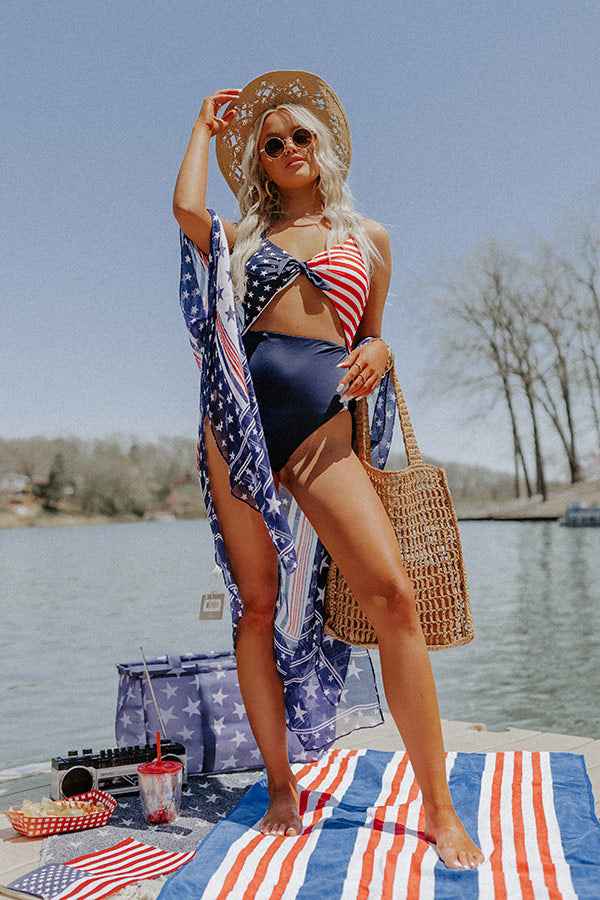 Stars, Stripes, And Everything Nice One Piece Swimsuit