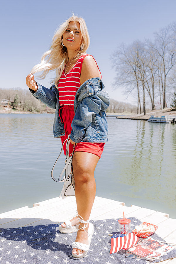 Afternoon Sail Stripe Shift Tank Curves