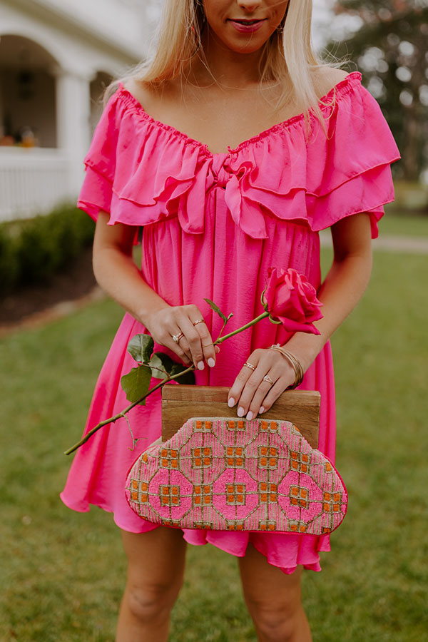 bright pink babydoll dress Hot Pink Must Have Babydoll Dress Confetti Boutique