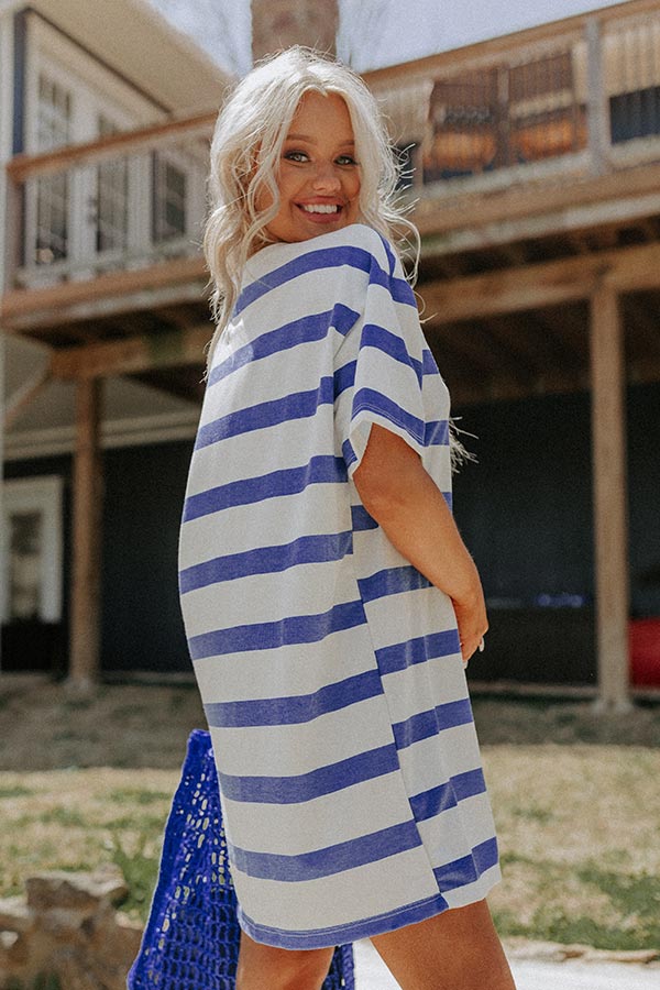 Take A Trip Stripe T-shirt Dress Take A Trip Stripe T-shirt Dress