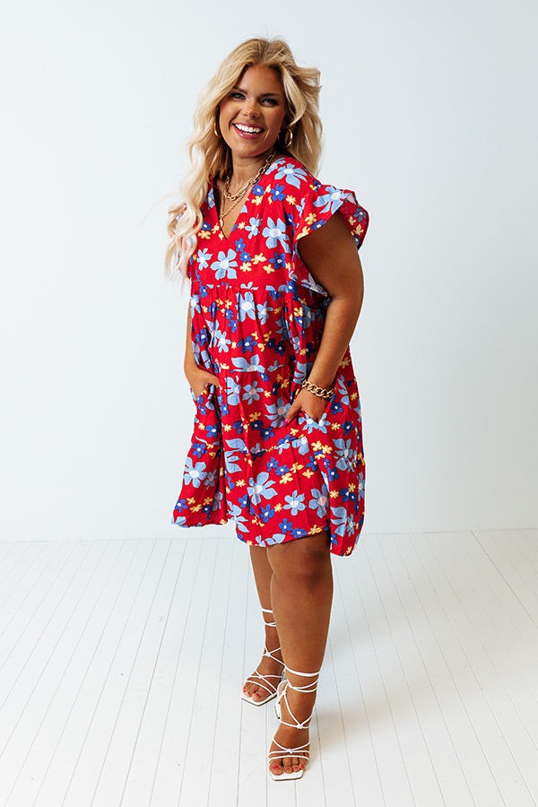 red babydoll dress plus size Plus Size - LoveSick Puff Sleeve Babydoll Mini Dress