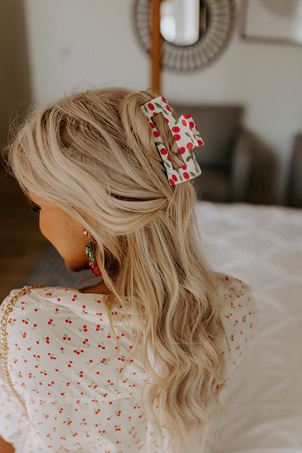 Sweet Cherry Hair Claw Clip