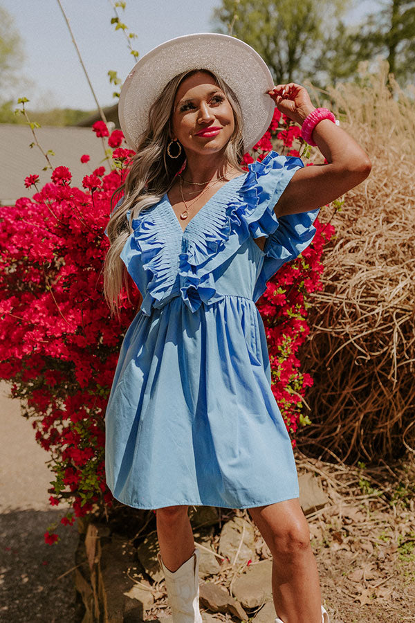 Tulum Toasts Dress In Sky Blue • Impressions Online Boutique